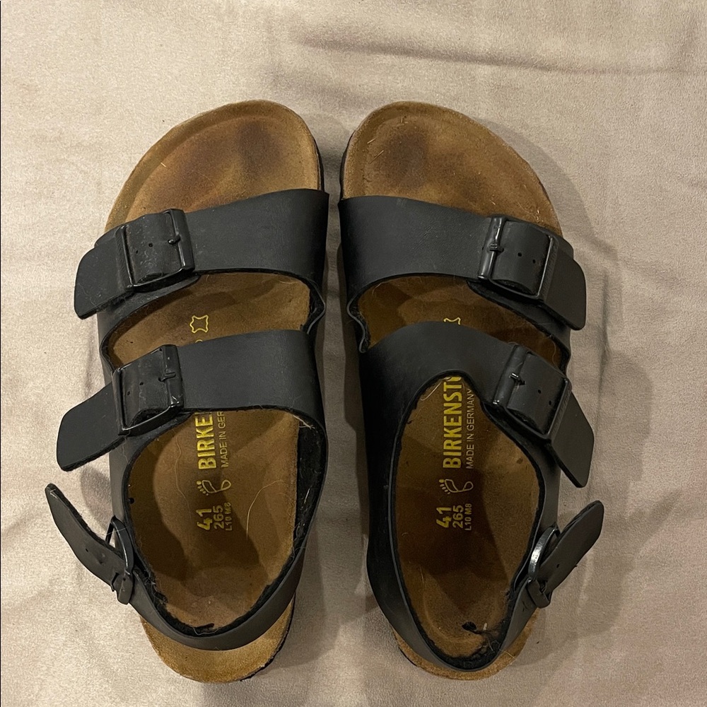 Birkenstock Black Double-Strap Sandals